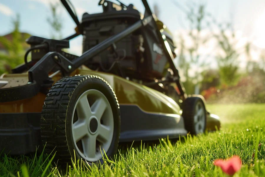 battery powered electric lawn mowers